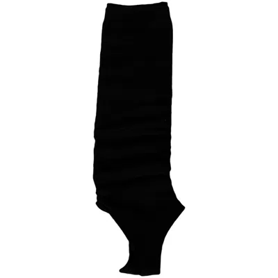 High Heel Jungle By Kathryn Eisman Women's Black Marnie Opaque Stirrup Socks In Animal Print