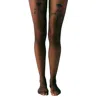High Heel Jungle By Kathryn Eisman Women's Velvet Bow Pearl Tight - Sheer Black In Black