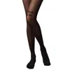 High Heel Jungle By Kathryn Eisman Women's Black Till Death Do Us Part Premium Tights In Black