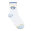 High Heel Jungle By Kathryn Eisman Women's Blue / White Evil Eye Sock In Multi