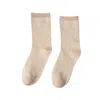 High Heel Jungle By Kathryn Eisman Women's Brown Lurex Trouse Sock - Champagne In Brown