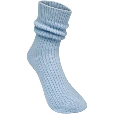 High Heel Jungle By Kathryn Eisman Women's Cashmere Cloud Sock - Powder Blue