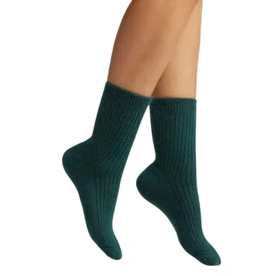 High Heel Jungle By Kathryn Eisman Women's Cashmere Sock Green