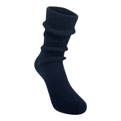 High Heel Jungle By Kathryn Eisman Women's Cashmere Sock Grey Black In Blue