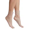 High Heel Jungle By Kathryn Eisman Women's Crystal Lace Sock - White In White