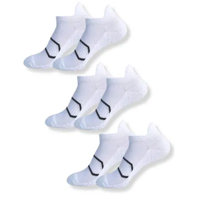 High Heel Jungle By Kathryn Eisman Women's Cushion Support Sport Sock - White - Three Pack