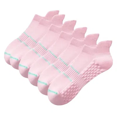 High Heel Jungle By Kathryn Eisman Women's Cushion Support Sport Sock- Pink 3 Pack