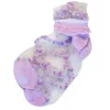 High Heel Jungle By Kathryn Eisman Women's Flower Trellis Sheer Sock- Lilac In Purple