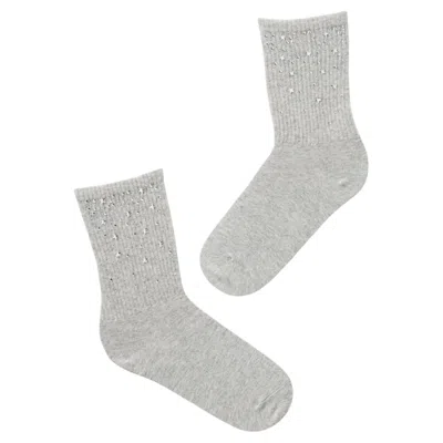 High Heel Jungle By Kathryn Eisman Women's Galaxy Cotton Sock - Grey