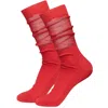 High Heel Jungle By Kathryn Eisman Women's Glitter Dance Socks - Red