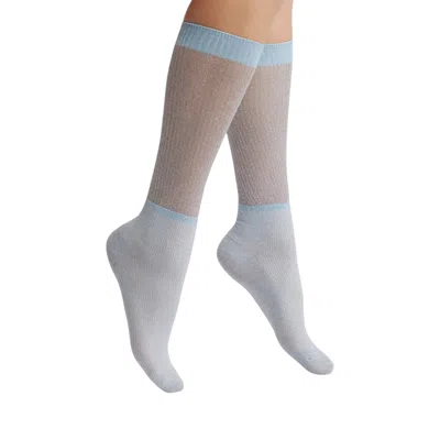High Heel Jungle By Kathryn Eisman Women's Glitter Dance Socks - Light Blue