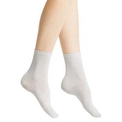 High Heel Jungle By Kathryn Eisman Women's Glitterati Socks Silver
