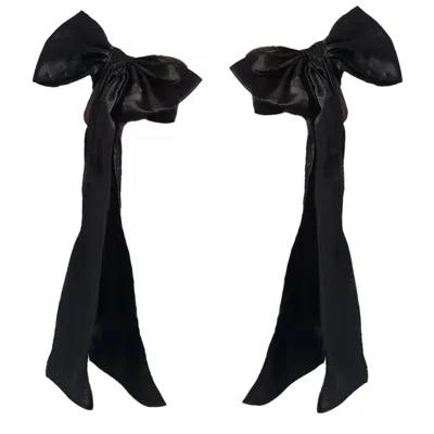 High Heel Jungle By Kathryn Eisman Women's Grande Bow Sleeve - Black