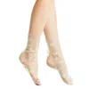 High Heel Jungle By Kathryn Eisman Women's Green Daisy Tulle Socks - Mint In Green