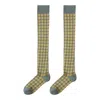 High Heel Jungle By Kathryn Eisman Women's Houndstooth Knee High Socks Green In Green