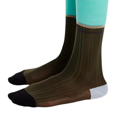 High Heel Jungle By Kathryn Eisman Women's Ivy League Tall Socks- Green