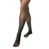 High Heel Jungle By Kathryn Eisman Women's Linear Crystal Tights - Black Small Medium In Black