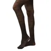 High Heel Jungle By Kathryn Eisman Women's Love Velvet Flocking Premium Tights Black In Black