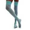 High Heel Jungle By Kathryn Eisman Women's Lucy Sheer Thigh Socks - Green In Blue