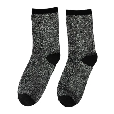 High Heel Jungle By Kathryn Eisman Women's Lurex Trouse Sock - Black