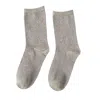 High Heel Jungle By Kathryn Eisman Women's Lurex Trouse Sock - Silver In Silver