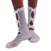 High Heel Jungle By Kathryn Eisman Women's Lurex Velvet Bow Socks White In White