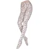 High Heel Jungle By Kathryn Eisman Women's Neutrals Leopard Print Jacquard Luxe Tights Nude