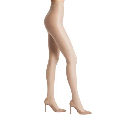 High Heel Jungle By Kathryn Eisman Women's Neutrals Liquid Metal Tights N