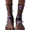 High Heel Jungle By Kathryn Eisman Women's Papillon Tulle Socks - Black In Black