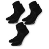 High Heel Jungle By Kathryn Eisman Women's Peek Grip Sock 3 Pack - Black In Black