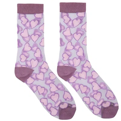 High Heel Jungle By Kathryn Eisman Women's Pink Heart Of Glass Collection - Violet