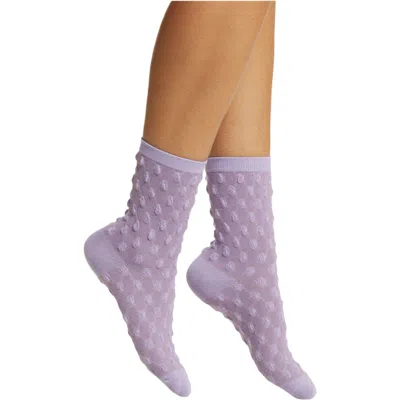 High Heel Jungle By Kathryn Eisman Women's Pink / Purple Waffle Combed Cotton Socks - Purple In Pink/purple