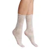 High Heel Jungle By Kathryn Eisman Women's Scollaped Lace Sock - White In White