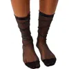 High Heel Jungle By Kathryn Eisman Women's Sheer Magic Knee Sock Black In Black