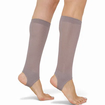 High Heel Jungle By Kathryn Eisman Women's Show Pony Fine Strirrup Socks Grey In Gray