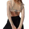 High Heel Jungle By Kathryn Eisman Women's Siren Bolero Top - Gold Medium/ Large In Gold