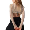High Heel Jungle By Kathryn Eisman Women's Siren Bolero Top- Gold In Gold