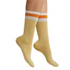 High Heel Jungle By Kathryn Eisman Women's Varsity Metallic Sock - Gold In Gold