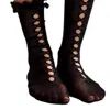 High Heel Jungle By Kathryn Eisman Women's Wednesday Ruffle Sock- Black In Black