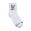 High Heel Jungle By Kathryn Eisman Women's White Ride Or Die Cotton Socks - Limited Edition In White