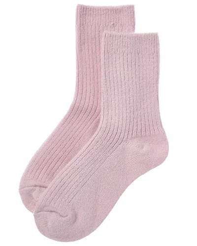 High Heel Jungle Cashmere-blend Cloud Socks In Pink