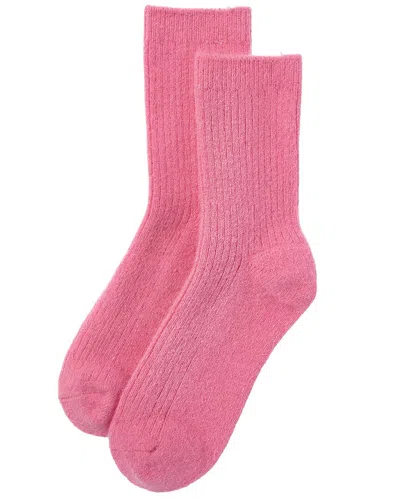 High Heel Jungle Cashmere-blend Cloud Socks In Pink