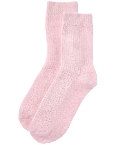 High Heel Jungle Cashmere-blend Cloud Socks In Pink