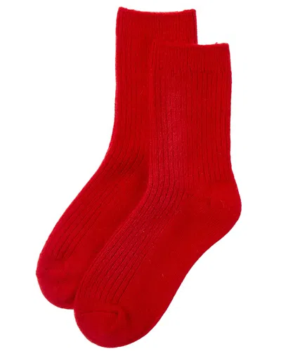 High Heel Jungle Cashmere-blend Cloud Socks In Red