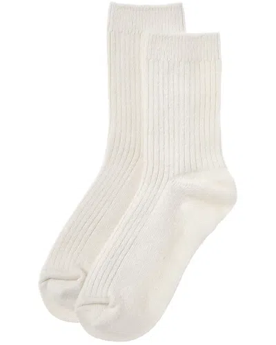 High Heel Jungle Cashmere-blend Cloud Socks In White