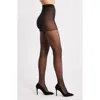 High Heel Jungle Crystal Back Seam Sheer Tights In Black