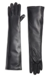 High Heel Jungle Florence Leather Opera Gloves In Black