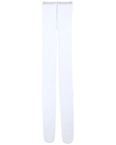 High Heel Jungle Iridescent Shimmer Tights In White