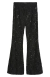 High Heel Jungle Jen Lace Flare Pants In Black