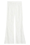 High Heel Jungle Jen Lace Flare Pants In Neutral